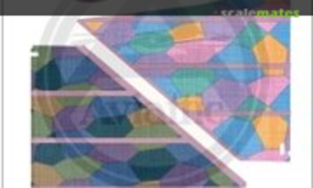 1:32 Fokker D.VII (OAW built) 5 colour 'lozenge' tail with pink rib tapes (new tail sets) (Aviattic ATT32194) ATT32194