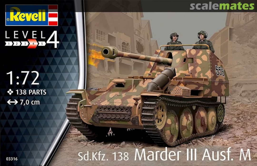 Boxart Sd.Kfz. 138 Marder III Ausf. M 03316 Revell Boxart Sd.Kfz. 138 Marder III Ausf. M 03316 Revell