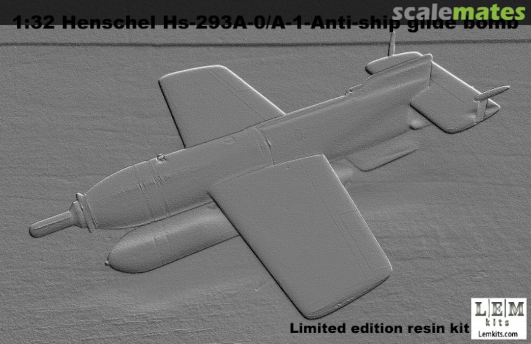 Boxart Hs-293 A0/A1 - Anti-ship glide bomb sk-32006 LEM Kits Boxart Hs-293 A0/A1 - Anti-ship glide bomb sk-32006 LEM Kits