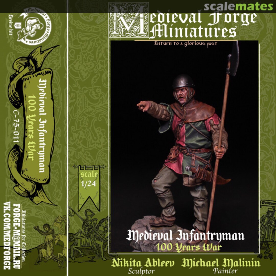 Boxart Medieval Infantryman C-75-011 Medieval Forge Miniatures Boxart Medieval Infantryman C-75-011 Medieval Forge Miniatures