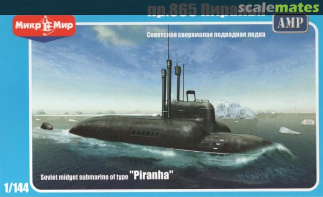 Boxart Midget submarine of type Piranha MCK144001 MikroMir Boxart Midget submarine of type Piranha MCK144001 MikroMir
