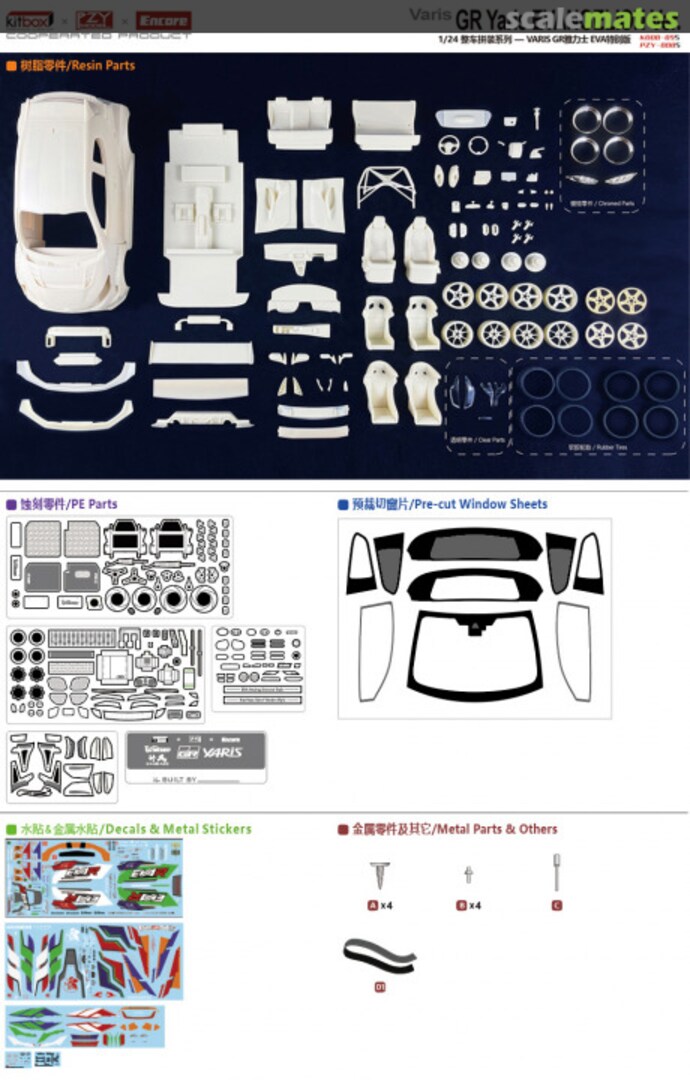 Contents Varis GR Yaris Kamikaze EVANGELION Version KB08-09S KitBox & PZY Model Contents Varis GR Yaris Kamikaze EVANGELION Version KB08-09S KitBox & PZY Model