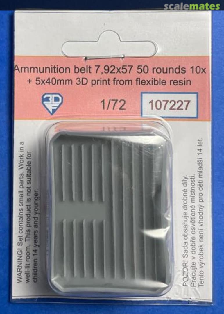 Boxart Ammunition belt 7,92x57 50 rounds (10x + 5x40mm) 107227 3DF Print