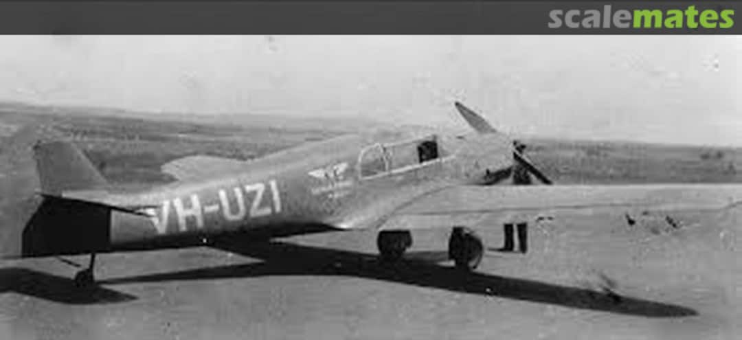 Boxart Messerschmitt BF108 "VH-UZI" Guinea Airways Ltd. MBT-002-48 MBT Decals Boxart Messerschmitt BF108 "VH-UZI" Guinea Airways Ltd. MBT-002-48 MBT Decals