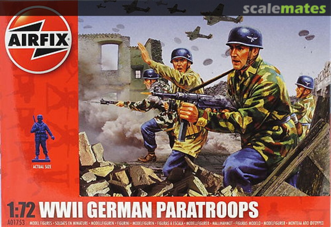 Boxart WWII German Paratroops A01753 Airfix Boxart WWII German Paratroops A01753 Airfix