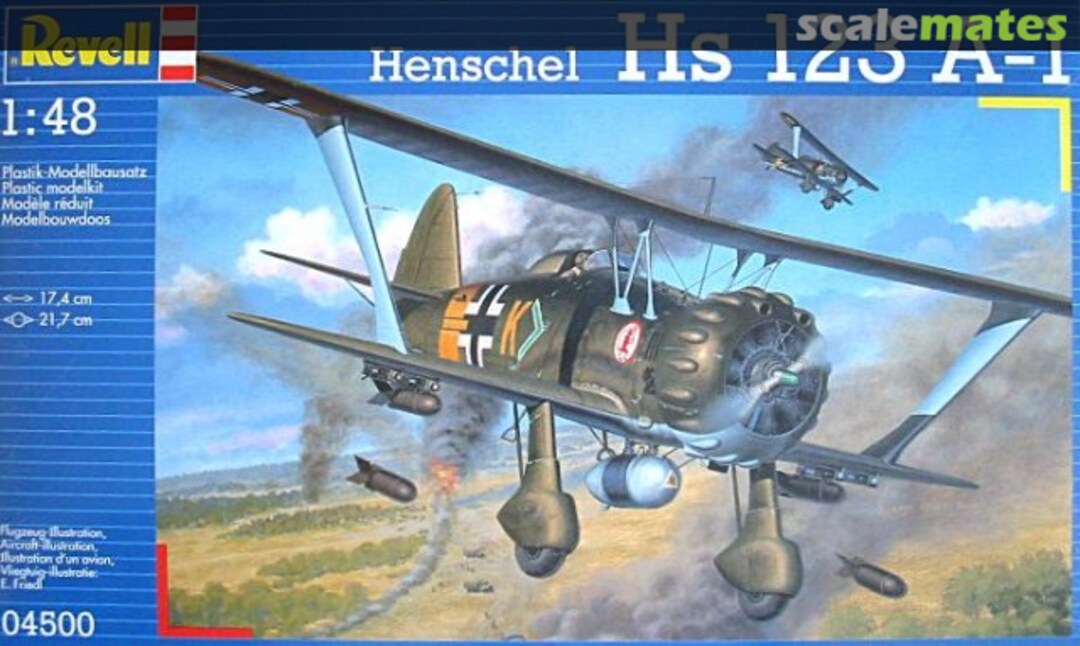 Boxart Henschel Hs 123 A-1 04500 Revell Boxart Henschel Hs 123 A-1 04500 Revell