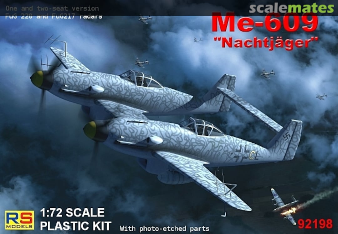 Boxart Messerschmitt Me-609 Nachtjäger 92198 RS Models Boxart Messerschmitt Me-609 Nachtjäger 92198 RS Models