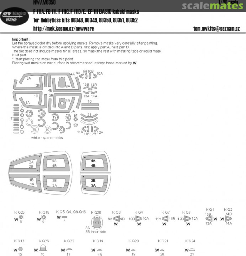Boxart F-111 Aardvark - BASIC kabuki masks NWAM0350 New Ware Boxart F-111 Aardvark - BASIC kabuki masks NWAM0350 New Ware
