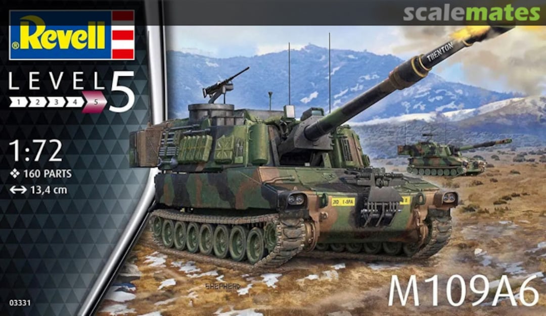 Boxart M109A6 03331 Revell Boxart M109A6 03331 Revell