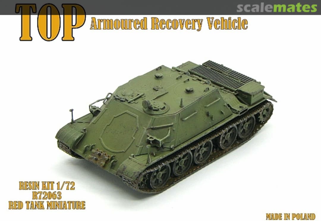 Boxart TOP Armored Recovery Vehicle R72063 Red Tank Miniature