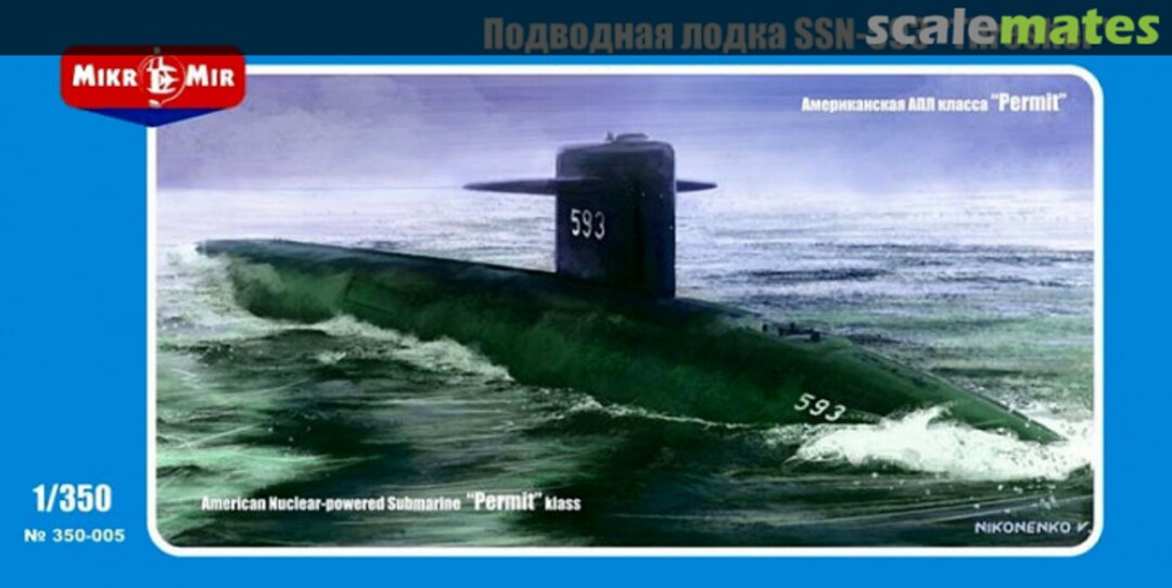 Boxart USS Thresher SSN-593 350-005 MikroMir Boxart USS Thresher SSN-593 350-005 MikroMir