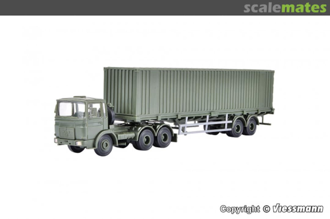 Boxart Bundeswehr MAN 26.321 3-achs Zugmaschine mit 40‘ Containerauflieger 18068 Kibri Boxart Bundeswehr MAN 26.321 3-achs Zugmaschine mit 40‘ Containerauflieger 18068 Kibri