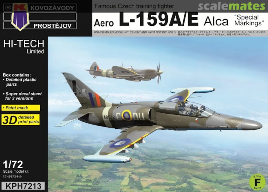 Boxart Aero L-159A/E Alca "Special Markings" KPH7213 Kovozávody Prostějov Boxart Aero L-159A/E Alca "Special Markings" KPH7213 Kovozávody Prostějov