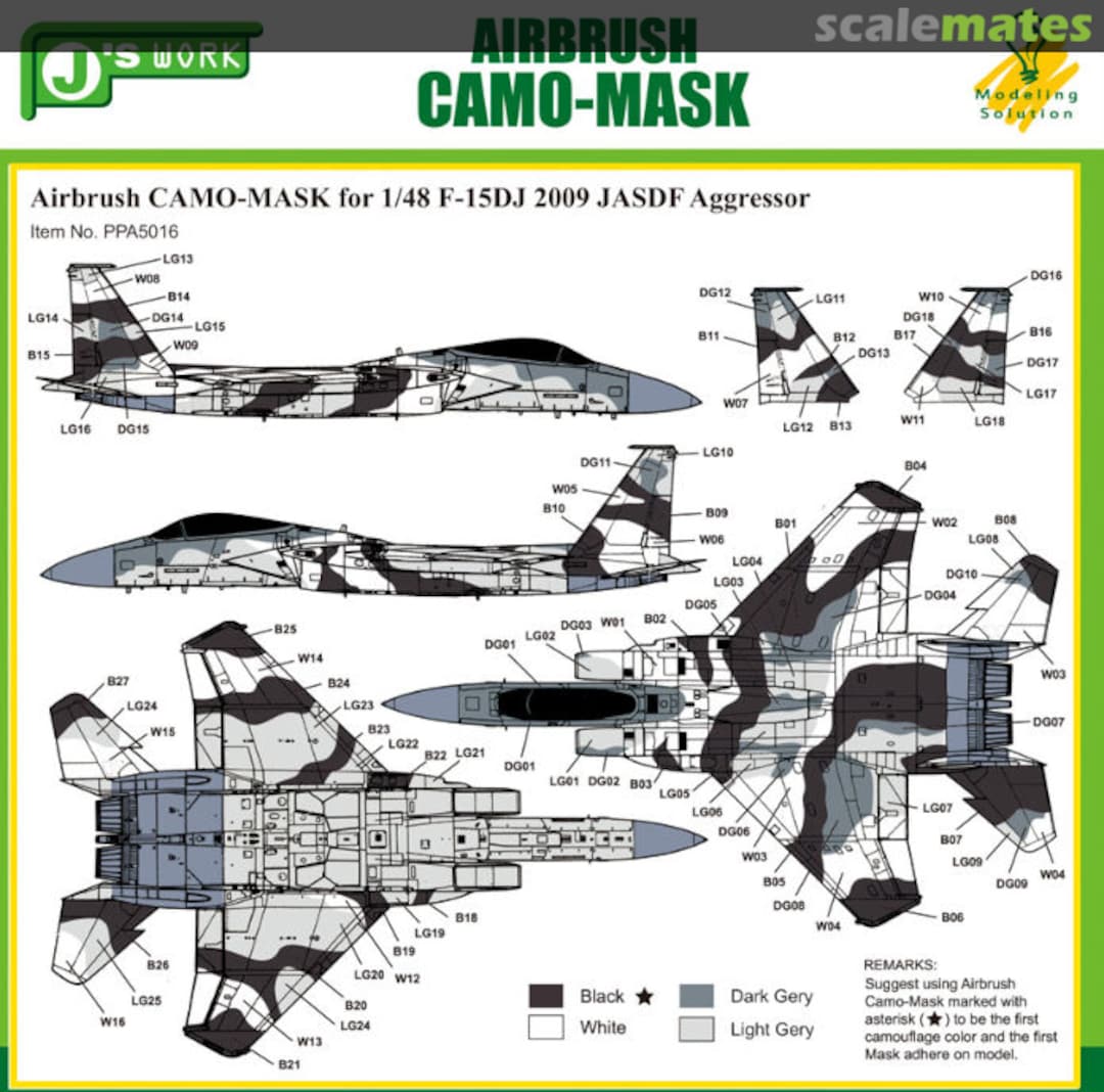 Boxart CAMO-MASK for F-15DJ 2009 JASDF Aggressor PPA5016 J's Work Boxart CAMO-MASK for F-15DJ 2009 JASDF Aggressor PPA5016 J's Work