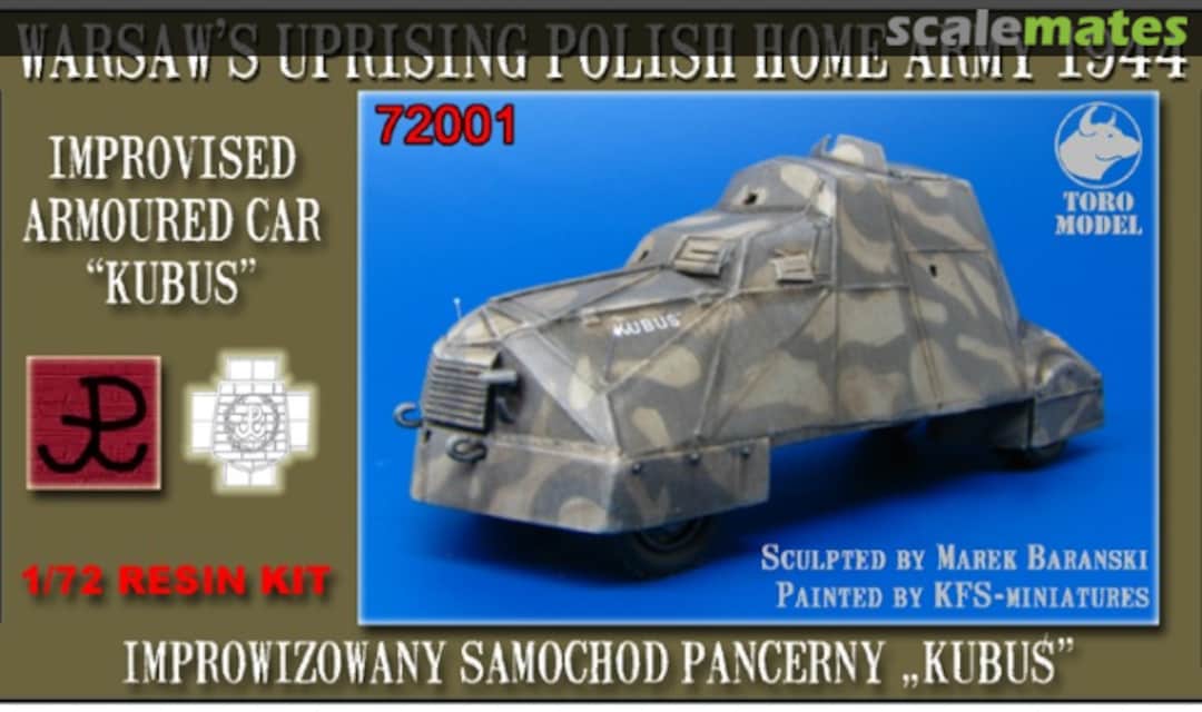 Boxart 'Kubus' improvised armoured car 72001 ToRo Model Boxart 'Kubus' improvised armoured car 72001 ToRo Model