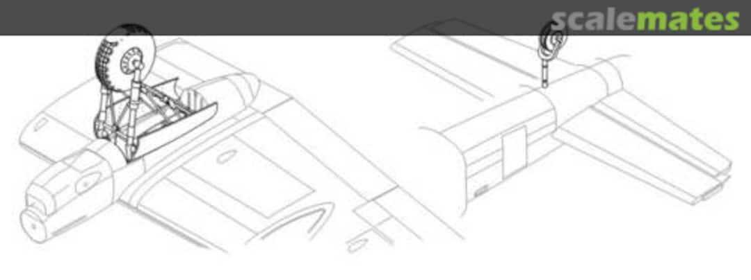 Boxart Lancaster Mk.I/II - undercarriage set 7122 CMK Boxart Lancaster Mk.I/II - undercarriage set 7122 CMK