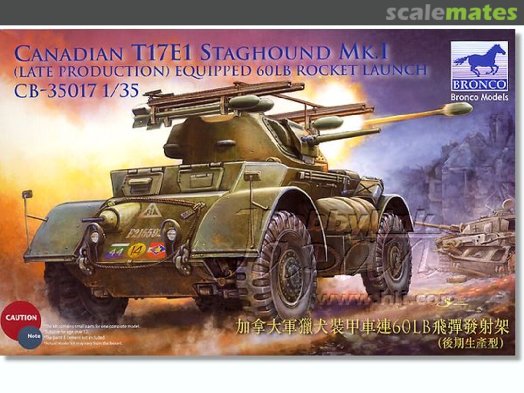 Boxart T17E1 Staghound Mk. I CB35017 Bronco Boxart T17E1 Staghound Mk. I CB35017 Bronco