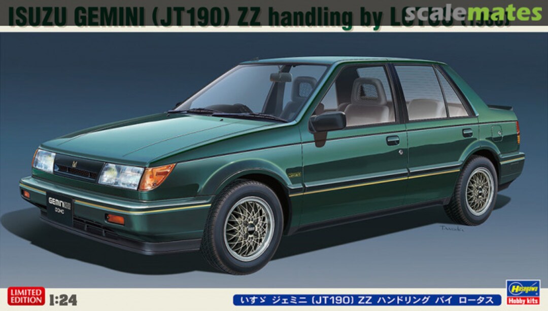 Boxart Isuzu Gemini (JT190) ZZ handling by Lotus (1988) 20355 Hasegawa Boxart Isuzu Gemini (JT190) ZZ handling by Lotus (1988) 20355 Hasegawa