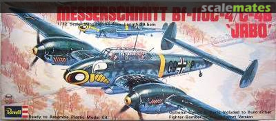 Boxart Messerschmitt Bf 110C-4/C-4B "Jabo" H-249 Revell Japan Boxart Messerschmitt Bf 110C-4/C-4B "Jabo" H-249 Revell Japan
