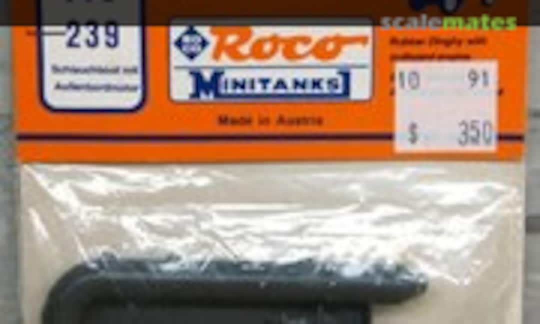 1:87 Rubber Dinghy with outboard engine (Roco Minitanks 239)