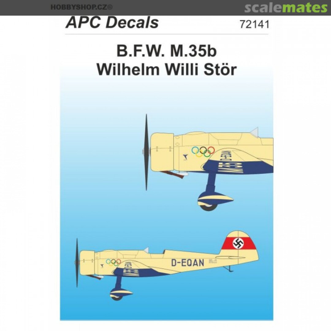 Boxart B.F.W. M.35b Wilhelm Willi Stör APC72141 APC Decals Boxart B.F.W. M.35b Wilhelm Willi Stör APC72141 APC Decals