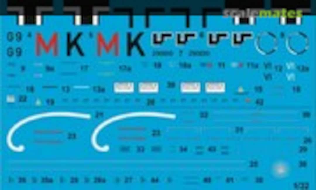 1:32 He 219 A-2 2./NJG 1 Lt. Fischer (Peddinghaus-Decals EP 2719) EP 2719