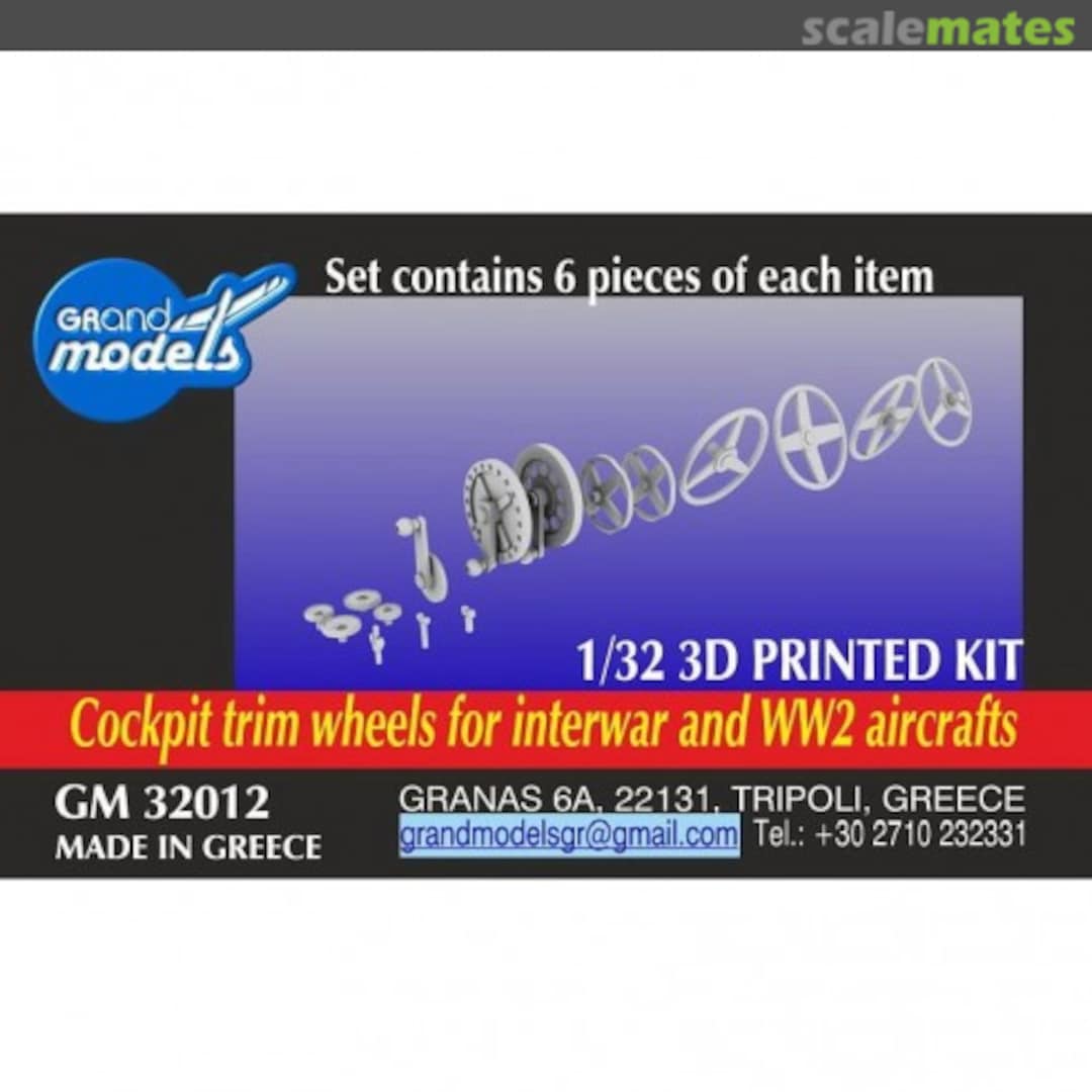 Boxart 1/32 Cockpit Trim Wheels For Interwar And WW2 Aircrafts GM 32012 Grand Models Boxart 1/32 Cockpit Trim Wheels For Interwar And WW2 Aircrafts GM 32012 Grand Models