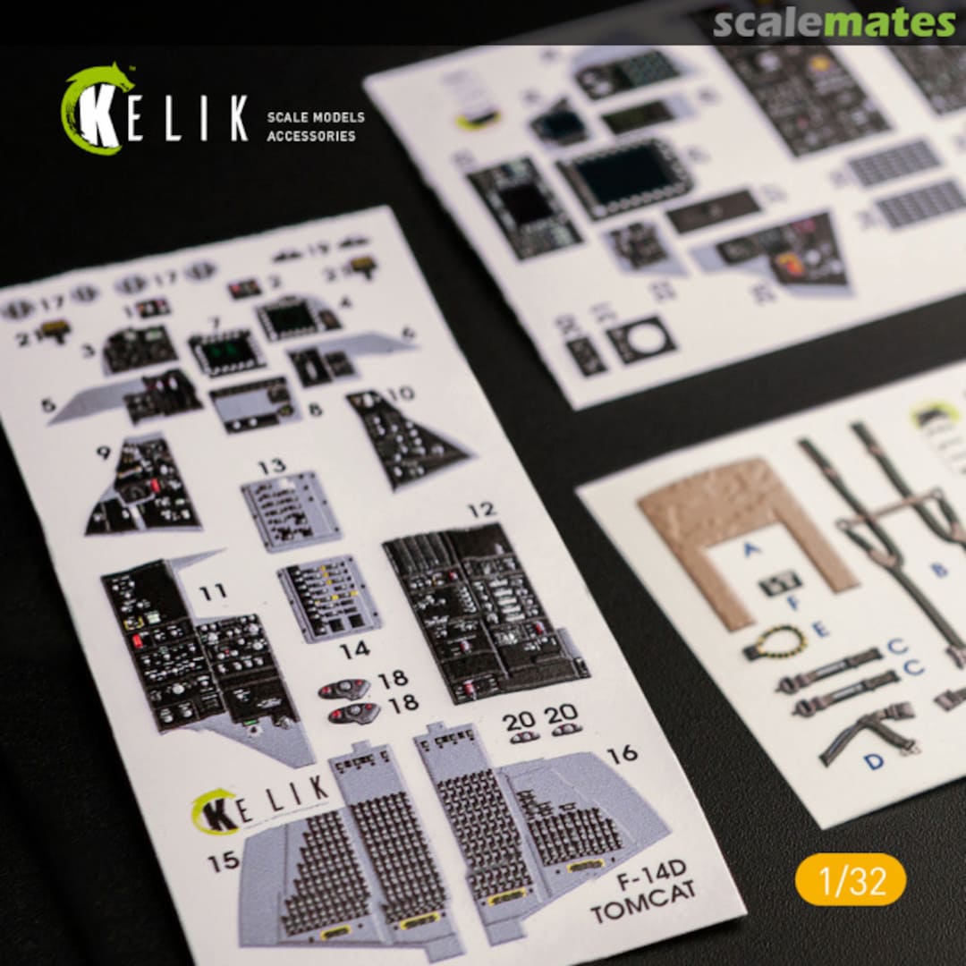 Boxart F-14D Tomcat - interior 3D decals K32014 Kelik Boxart F-14D Tomcat - interior 3D decals K32014 Kelik