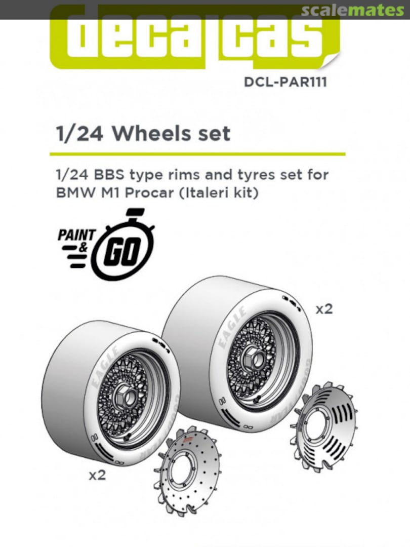 Boxart BBS Type Rims and Tyres for BMW M1 Procar DCL-PAR111 Decalcas Boxart BBS Type Rims and Tyres for BMW M1 Procar DCL-PAR111 Decalcas