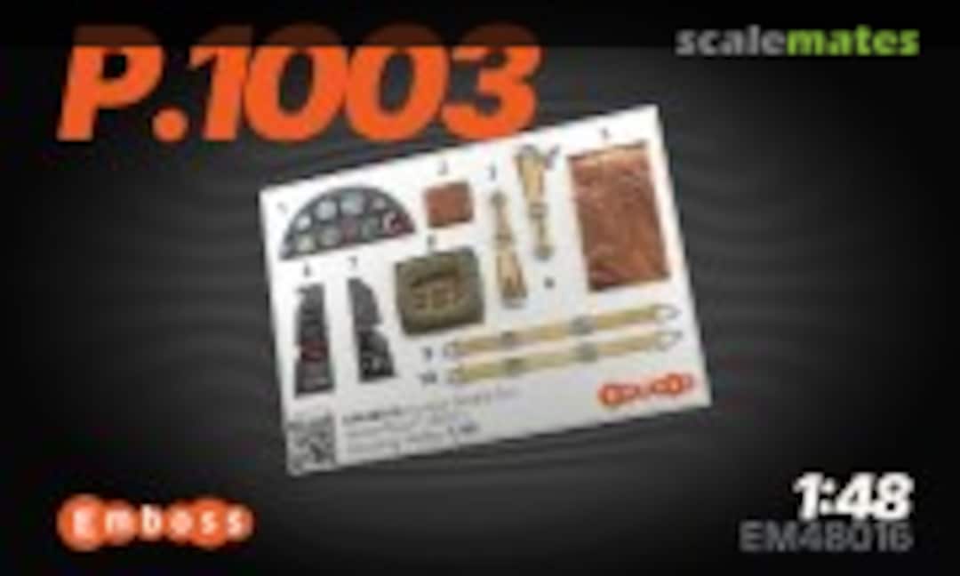 1:48 Weserflug P.1003/1 interior 3D decals (Embase EM48016) EM48016