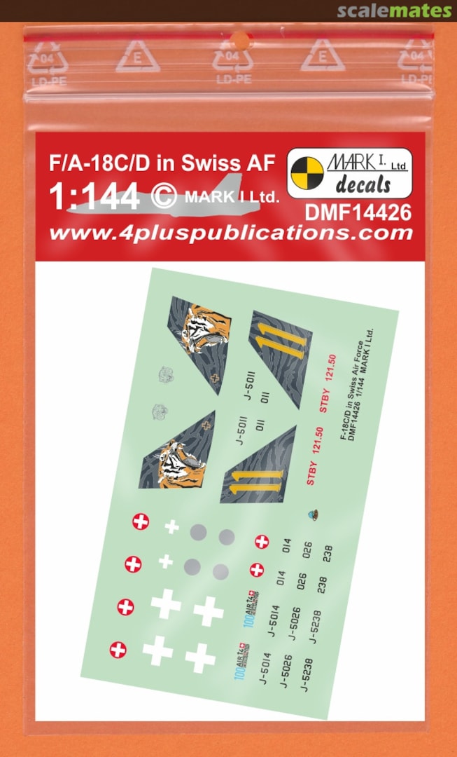 Boxart F/A-18C/D Hornet in Swiss AF DMF14426 Mark I Models Boxart F/A-18C/D Hornet in Swiss AF DMF14426 Mark I Models