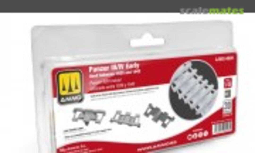 1:48 Panzer III/IV Early, 1939-1942 track set (Ammo by Mig Jimenez A.MIG-8928) A.MIG-8928