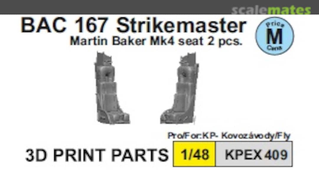 Boxart BAC 167 seat & belts KPEX409 Kovozávody Prostějov Boxart BAC 167 seat & belts KPEX409 Kovozávody Prostějov