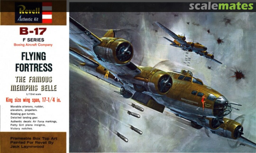 Boxart B-17 F Series Flying Fortress H-201:200 Revell Boxart B-17 F Series Flying Fortress H-201:200 Revell