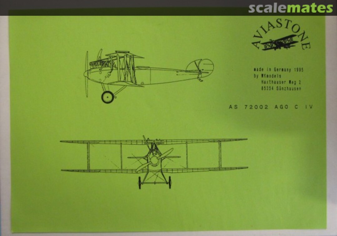 Boxart AGO C IV AS 72002 Aviastone Boxart AGO C IV AS 72002 Aviastone