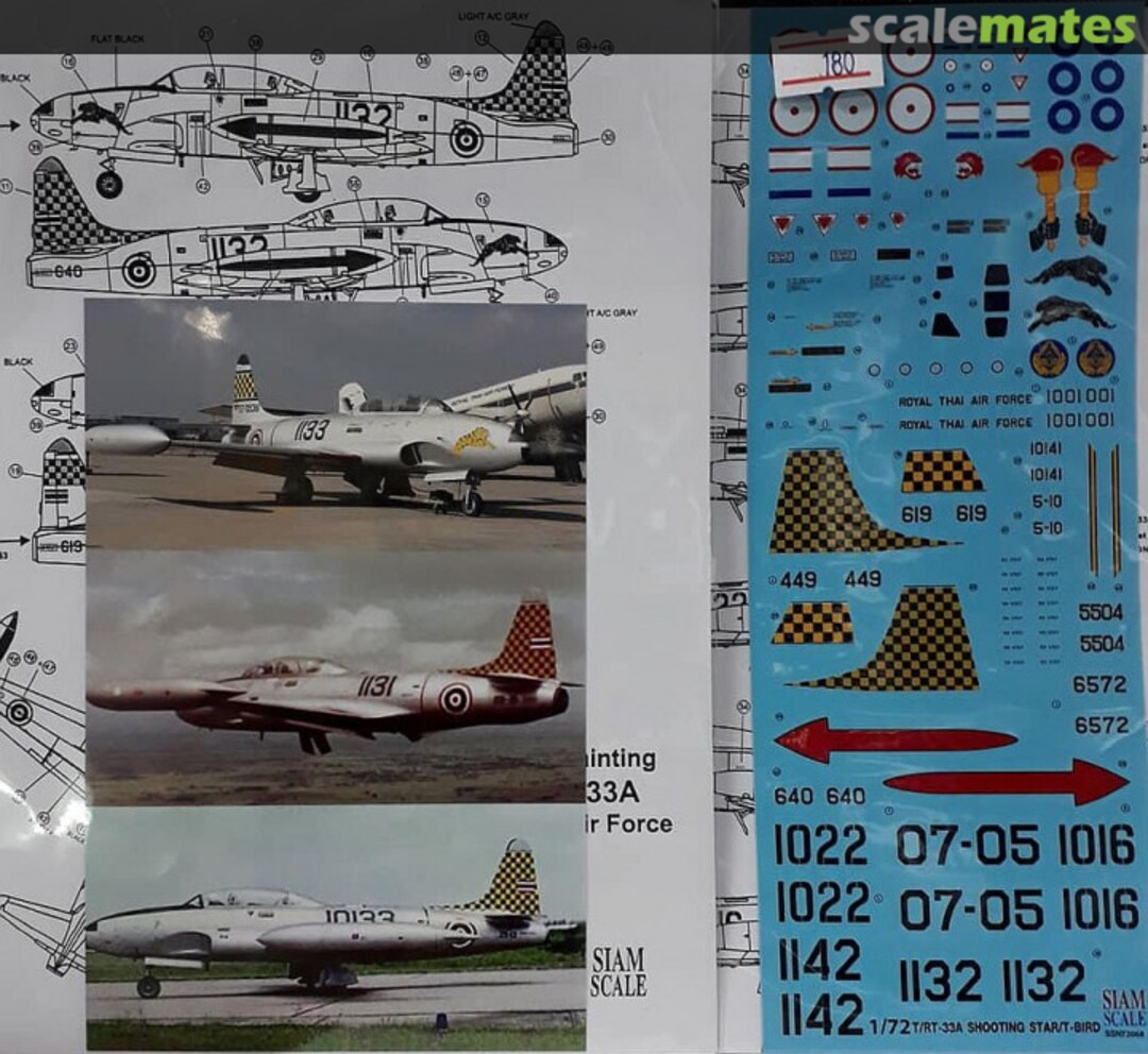 Boxart Lockheed T33A / RT33A Shooting Star 72068 Siam Scale Boxart Lockheed T33A / RT33A Shooting Star 72068 Siam Scale