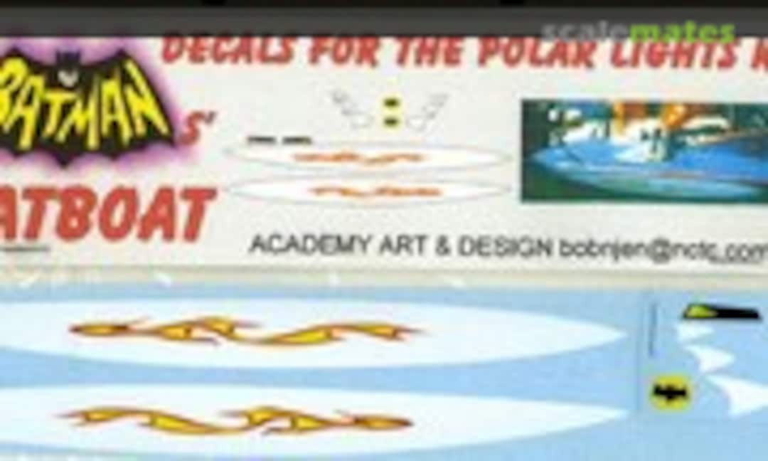 1:25 Batboat Decals (Academy Art & Design )