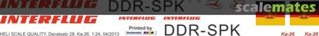 Boxart Ka-26 - Interflug DDR-SPK Decal 28 Heli Scale Quality Boxart Ka-26 - Interflug DDR-SPK Decal 28 Heli Scale Quality