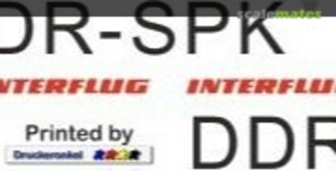 1:24 Ka-26 - Interflug DDR-SPK (Heli Scale Quality Decal 28) Decal 28