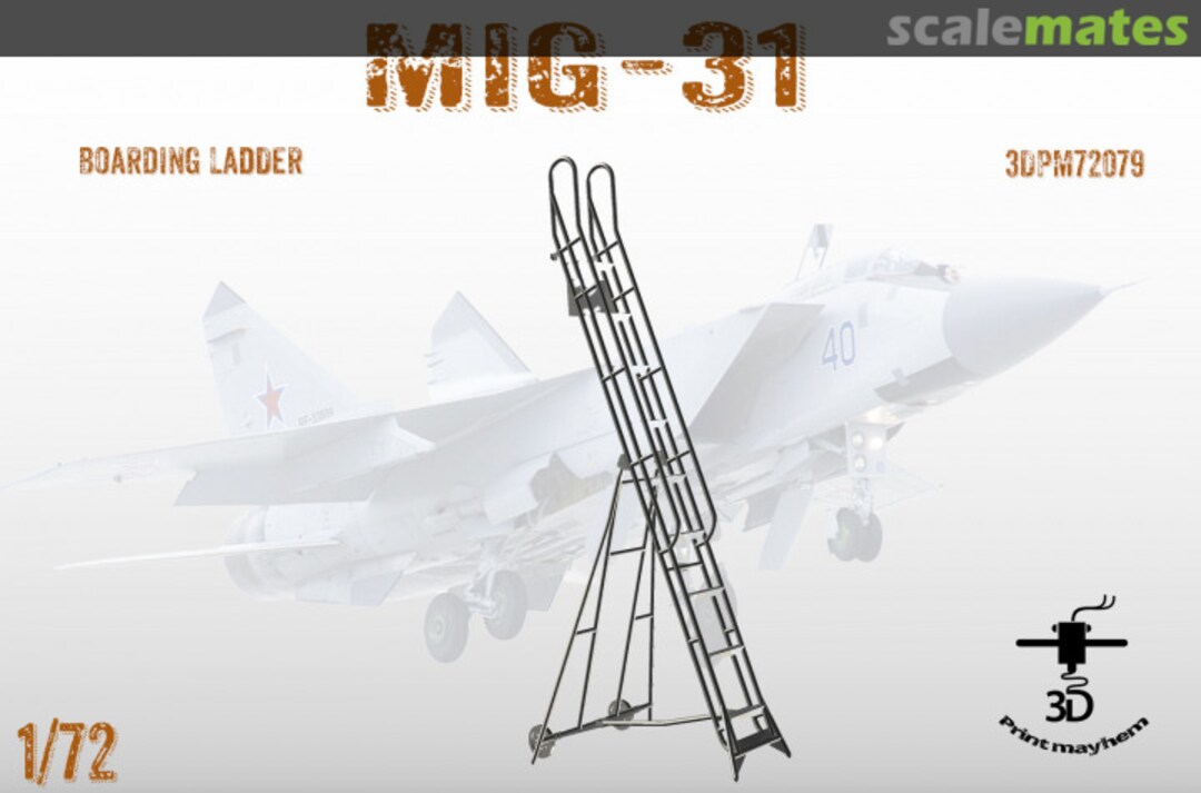 Boxart Mig-31 Boarding Ladder 3DPM72079 3D Print Mayhem