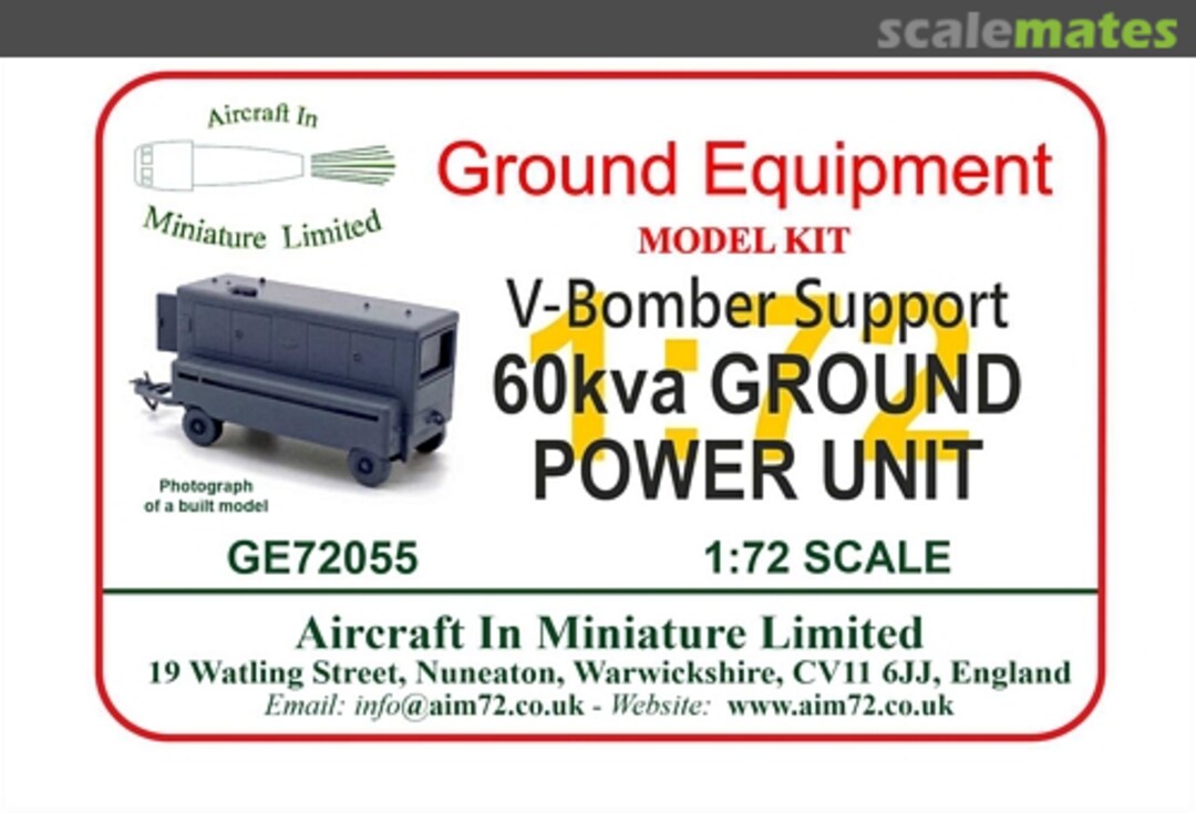 Boxart 60kva Ground Power Unit GE72055 Aircraft In Miniature Ltd Boxart 60kva Ground Power Unit GE72055 Aircraft In Miniature Ltd