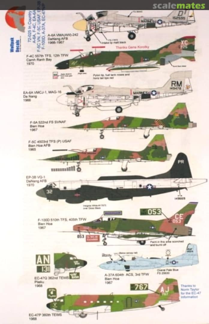 Boxart In Country 72-025 Wolfpak Decals Boxart In Country 72-025 Wolfpak Decals