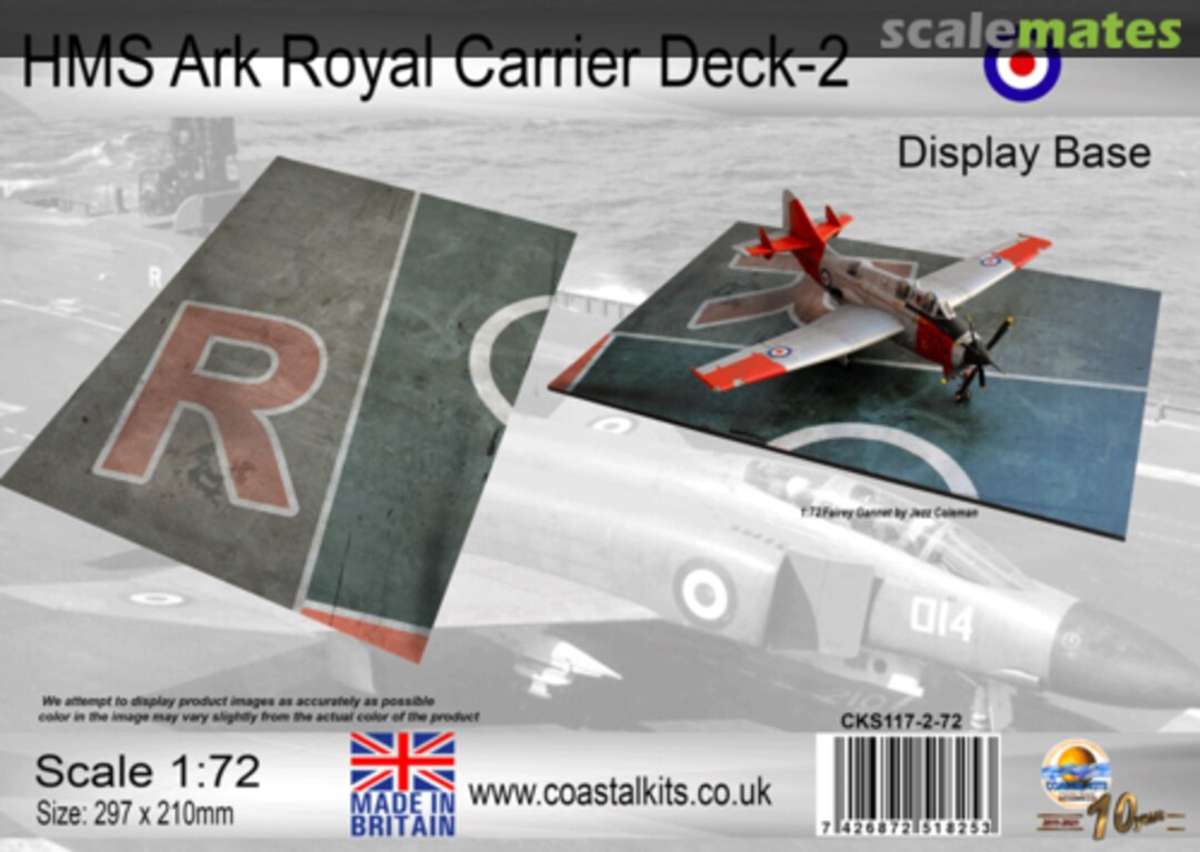 Boxart HMS Ark Royal Deck 2 CKS117-2-72 Coastal Kits Boxart HMS Ark Royal Deck 2 CKS117-2-72 Coastal Kits