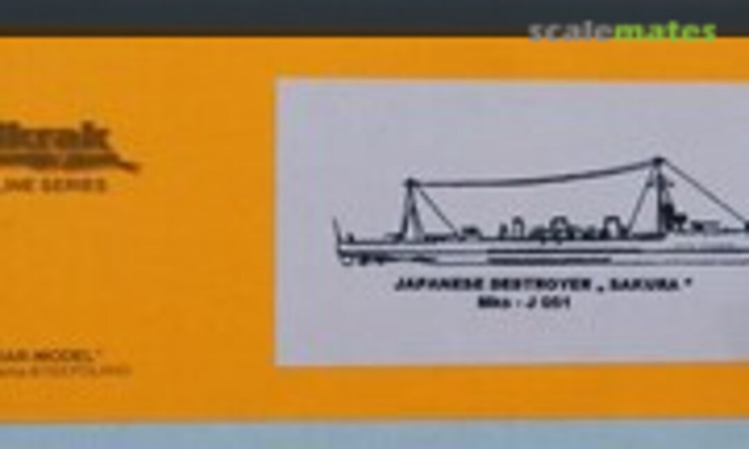 1:700 Japanese Destroyer "Sakura" (Modelkrak Mks - J 051) Mks - J 051