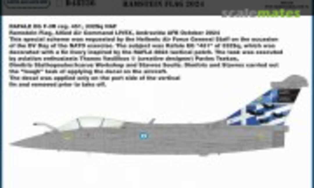 1:72 Greek Rafale Ramstein Flag 2024 (ModelMaker D72236) D72236