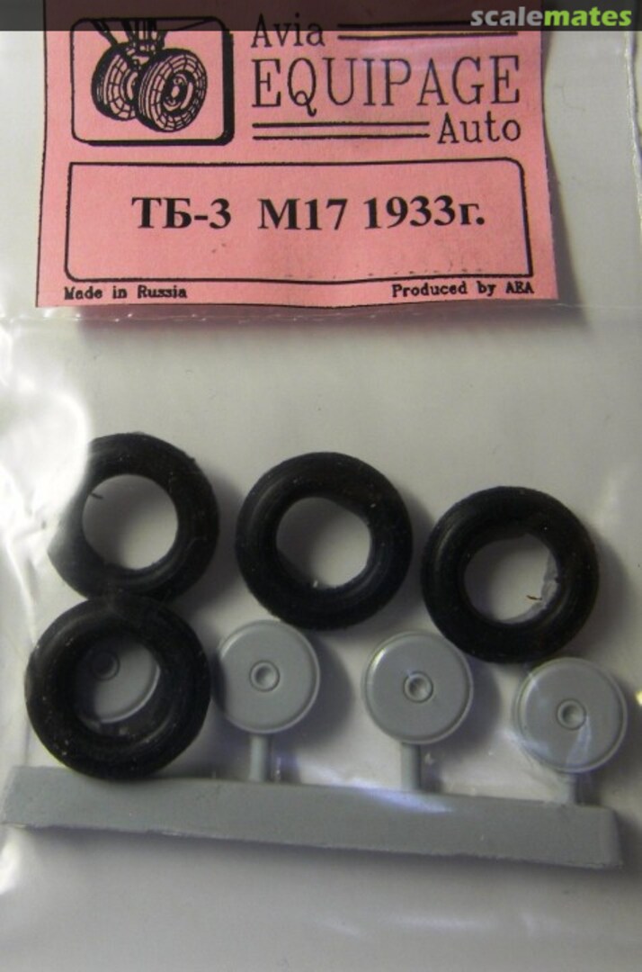 Boxart Tupolev TB-3 with M-17 engines (1933) wheel set 72210 Avia Equipage Auto Boxart Tupolev TB-3 with M-17 engines (1933) wheel set 72210 Avia Equipage Auto