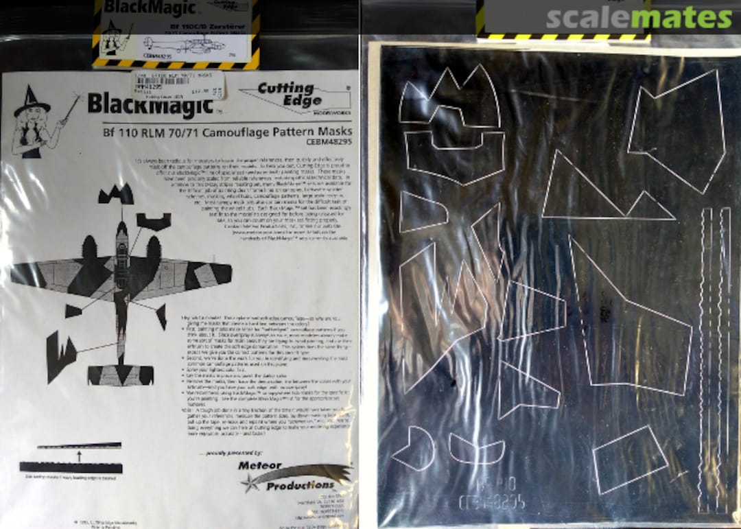 Boxart Bf 110 RLM 70/71 Camouflage Pattern Masks CEBM48295 Cutting Edge Modelworks Boxart Bf 110 RLM 70/71 Camouflage Pattern Masks CEBM48295 Cutting Edge Modelworks