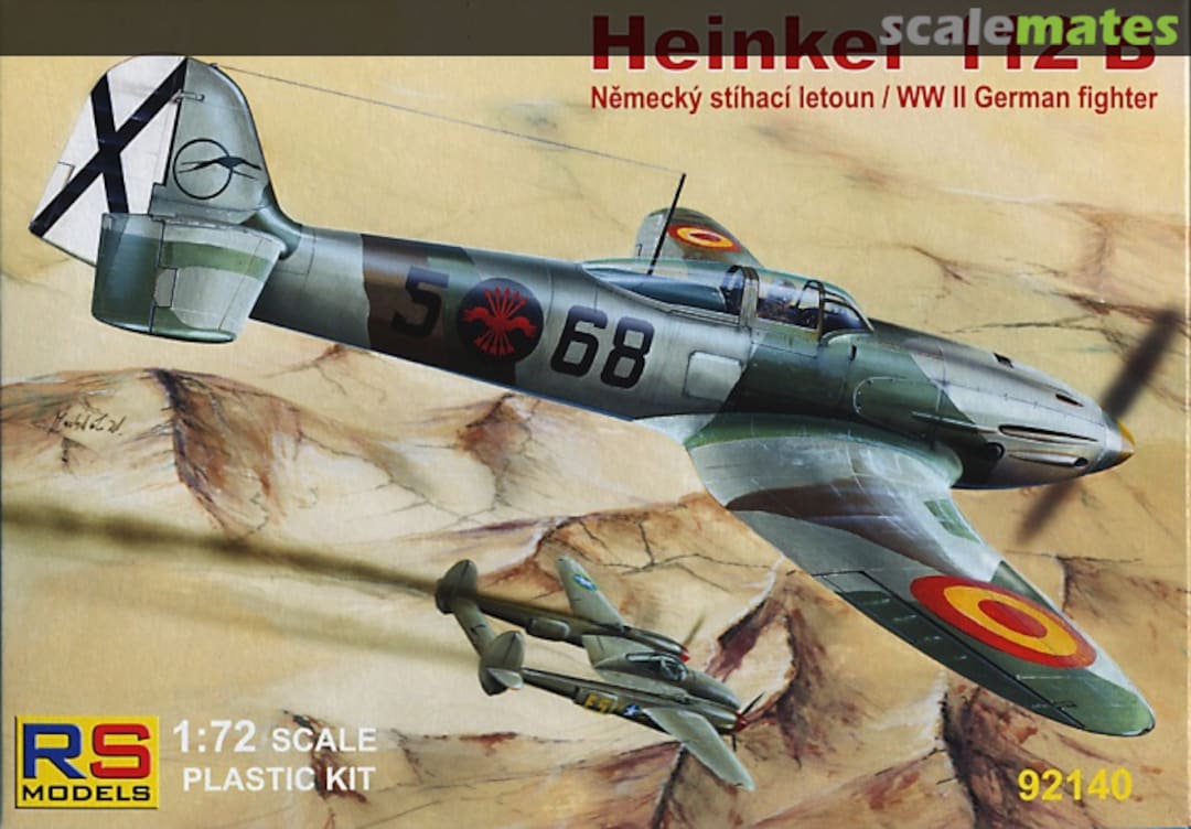 Boxart Heinkel 112 B 92140 RS Models Boxart Heinkel 112 B 92140 RS Models