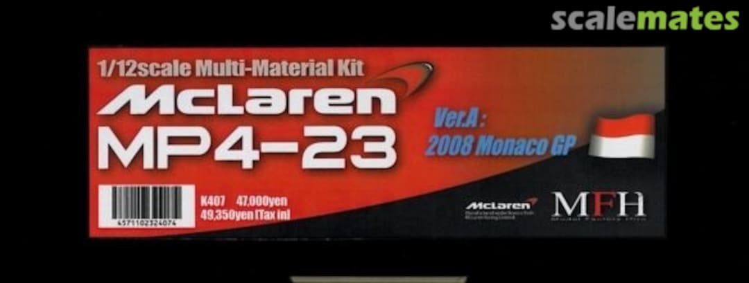 Boxart McLaren MP4-23 K-407 Model Factory Hiro Boxart McLaren MP4-23 K-407 Model Factory Hiro