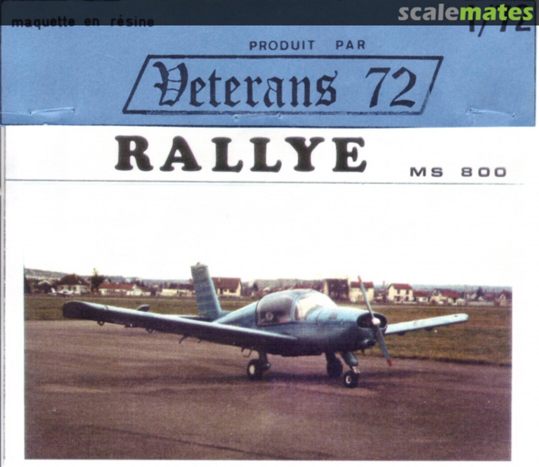 Boxart MS 800 Rallye Veterans 72 Boxart MS 800 Rallye Veterans 72